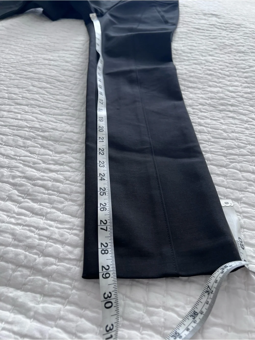 Tory Burch Black Straight Leg Seemed Trouser Pants Size 2 EUC